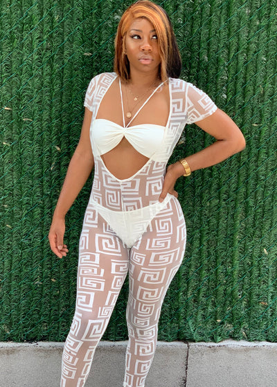 Kay Mesh Jumpsuit - House of Glare