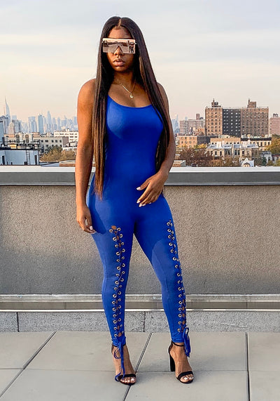 Sky Jumpsuit - Blue - House of Glare