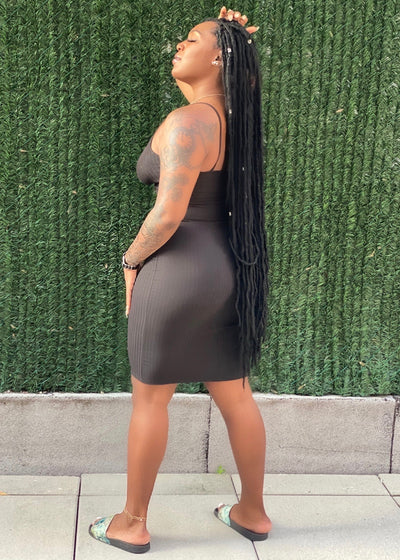 Niveah Bodycon Dress - Black - House of Glare