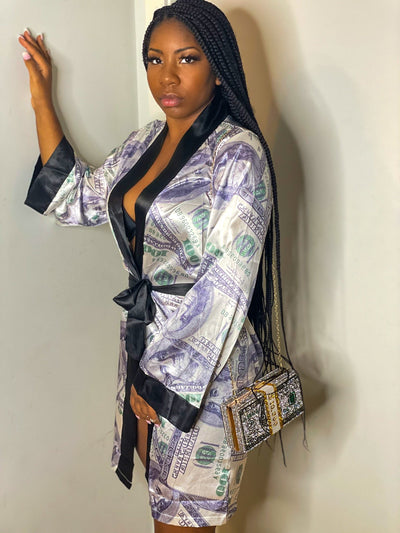 Satin Money Robe - House of Glare