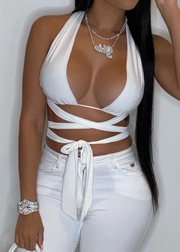 Tie Me Up Crop Top - House of Glare